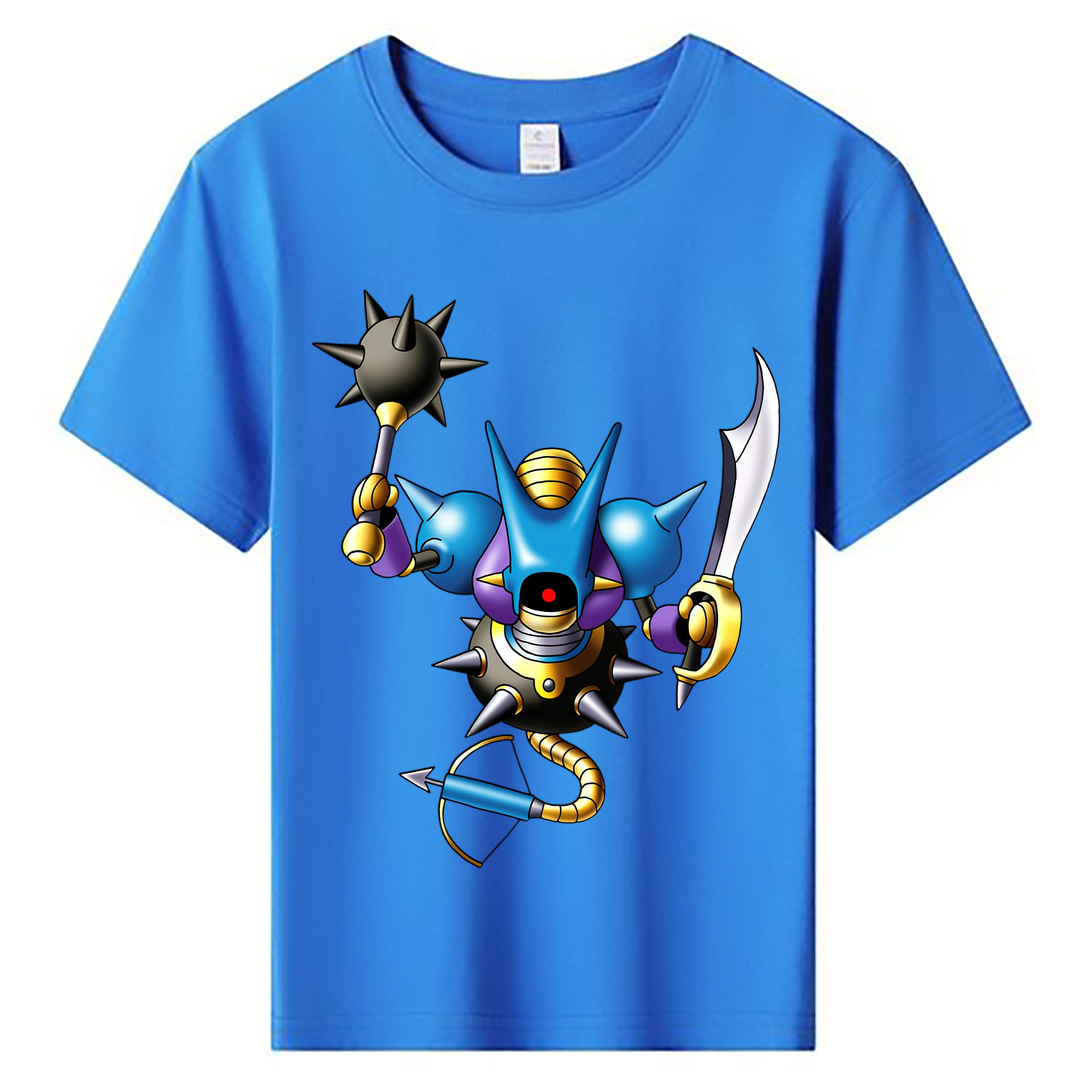 （画像用） ドラゴンクエスト Doragon Kuesuto Dragon Quest 綿100％キッズTシャツ（フロントプリント）